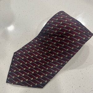 Louis Roth‎ geometric pattern tie used condition